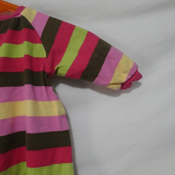 PEKKLE | 3 months | Striped Footed Sleeper | Full Zip-Up Side | Hearts and Stars - Picture 12 of 16